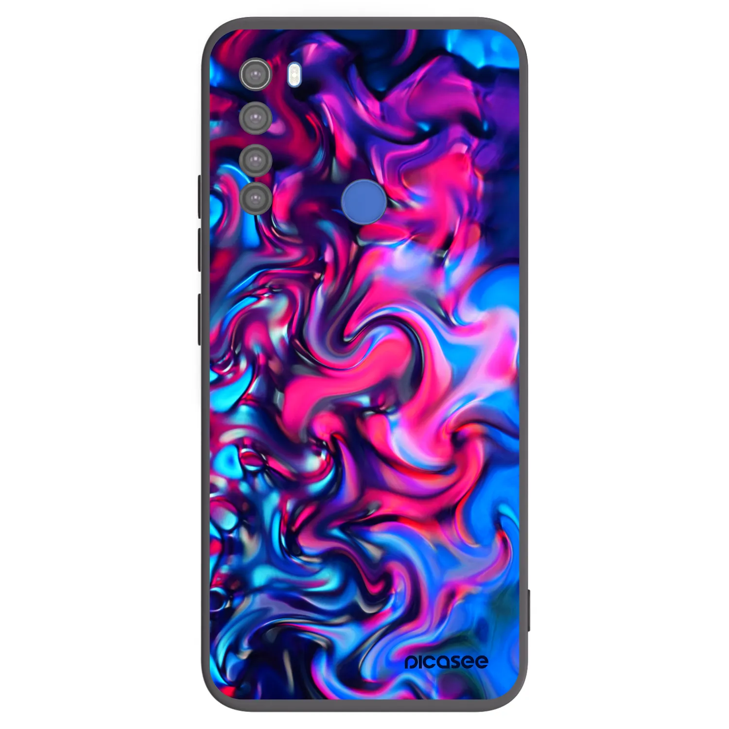 Picasee silikonski črni ovitek za Xiaomi Redmi Note 8T - Redlight