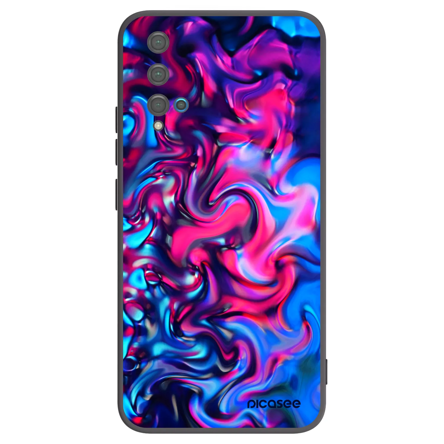 Picasee silikonski črni ovitek za Huawei Nova 5T - Redlight