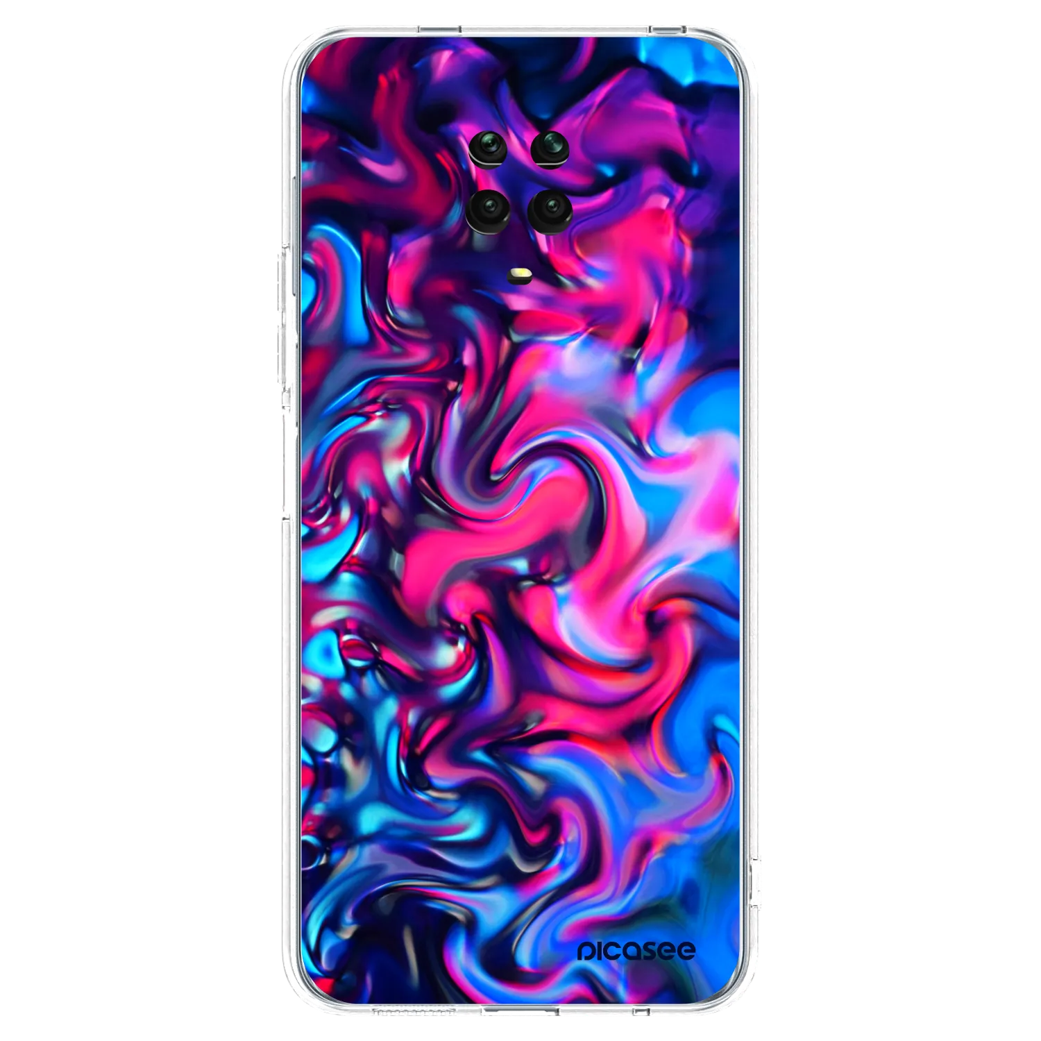 Picasee silikonski prozorni ovitek za Xiaomi Redmi Note 9 Pro - Redlight