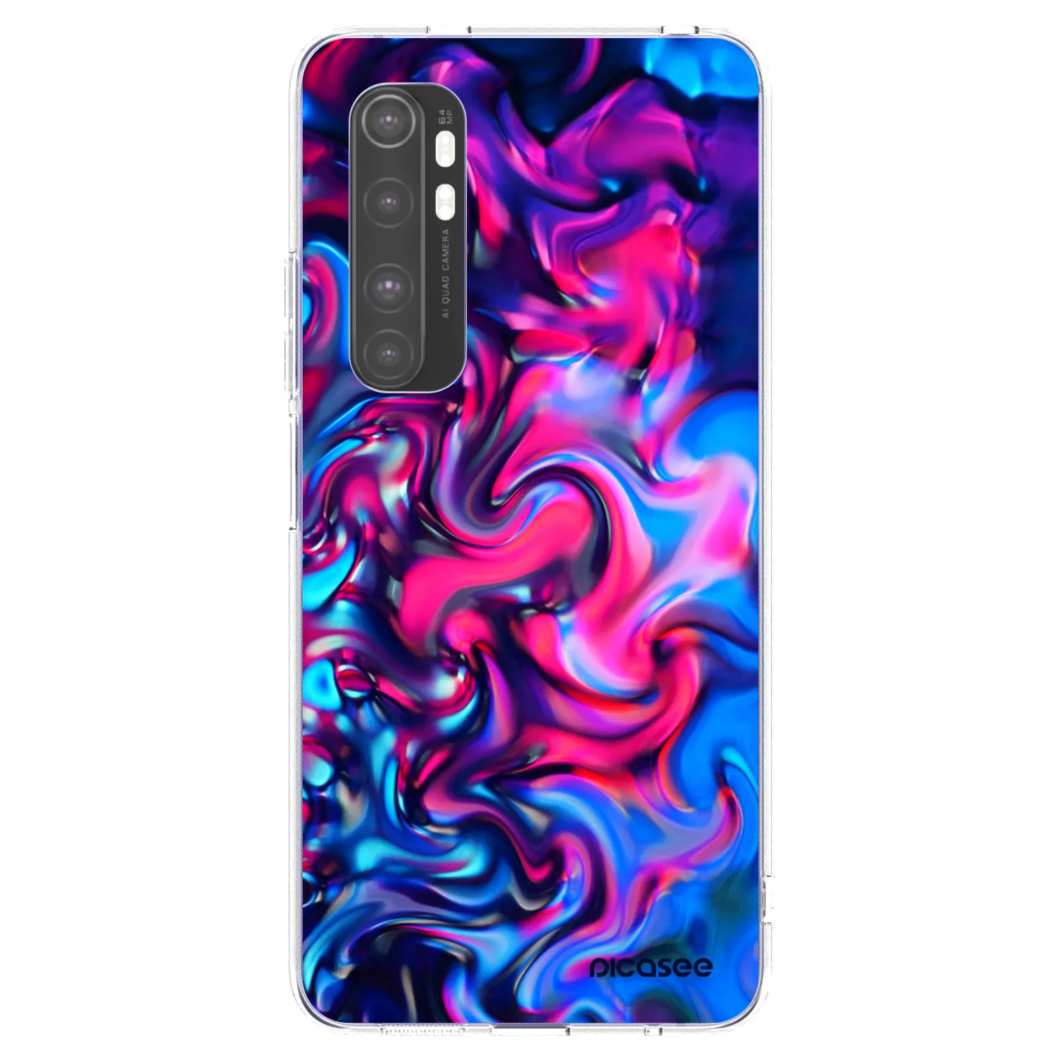 Picasee silikonski prozorni ovitek za Xiaomi Mi Note 10 Lite - Redlight