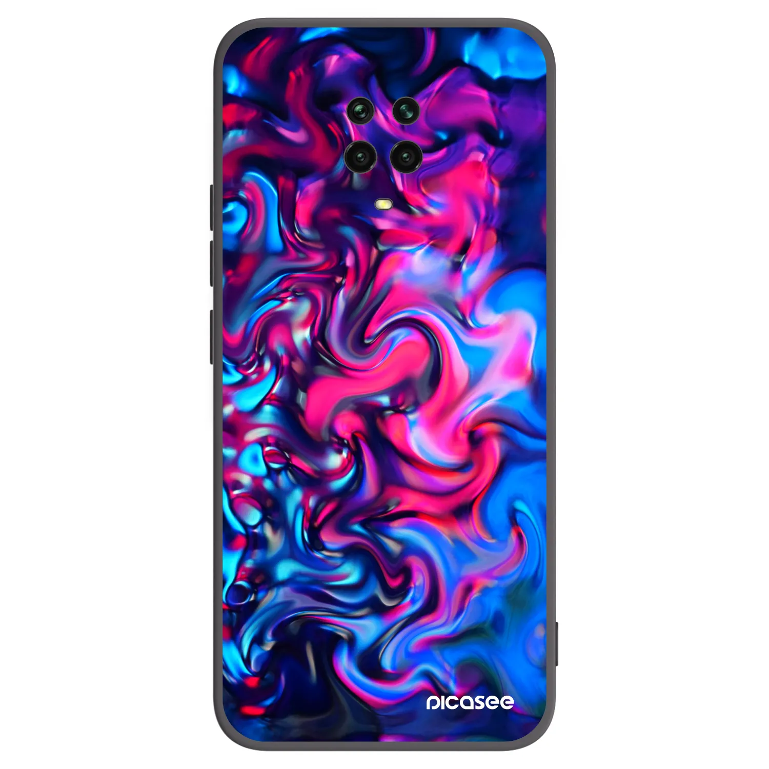 Picasee silikonski črni ovitek za Xiaomi Redmi Note 9S - Redlight
