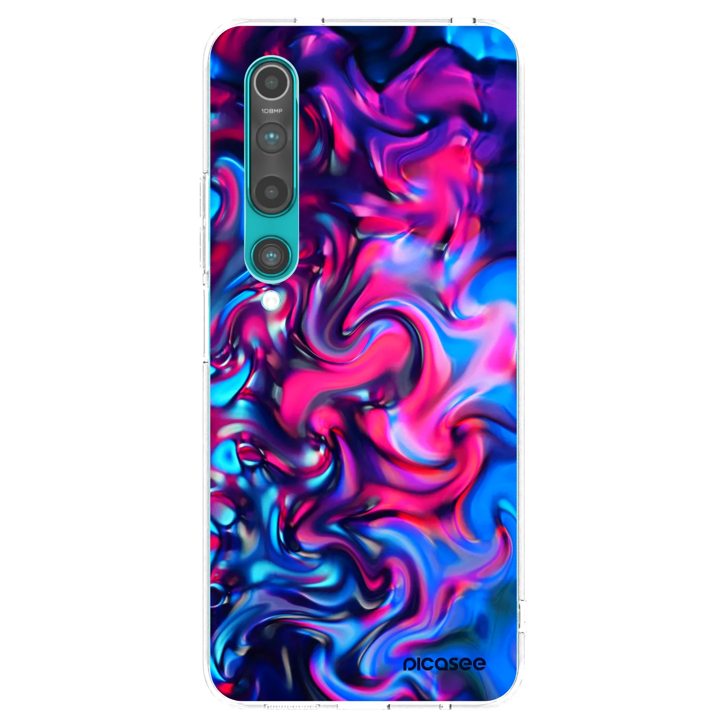 Picasee silikonski prozorni ovitek za Xiaomi Mi 10 - Redlight