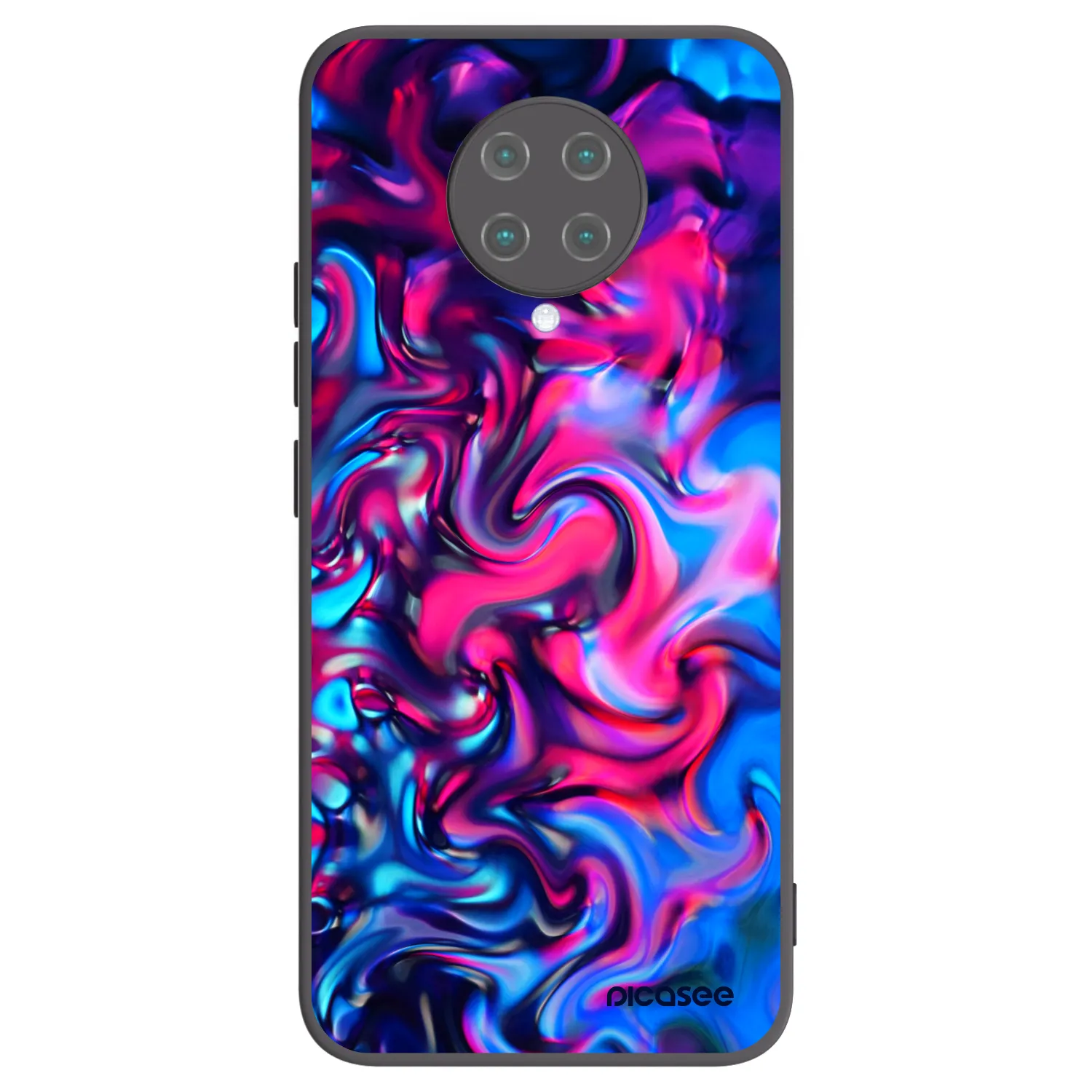 Picasee silikonski črni ovitek za Xiaomi Poco F2 Pro - Redlight