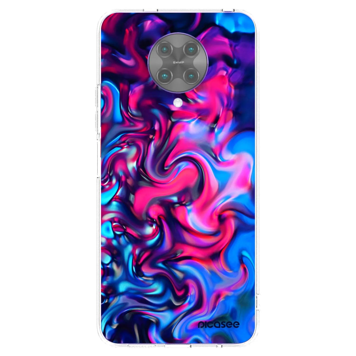 Picasee silikonski prozorni ovitek za Xiaomi Poco F2 Pro - Redlight