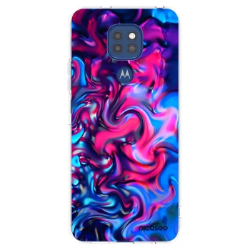 Picasee silikonski prozorni ovitek za Motorola Moto G9 Play - Redlight