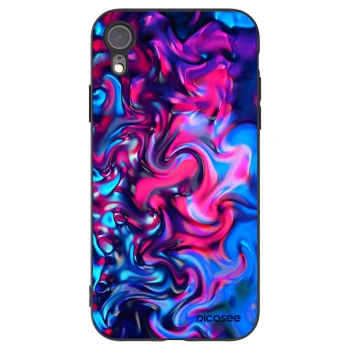 Picasee silikonski črni ovitek za Apple iPhone XR - Redlight