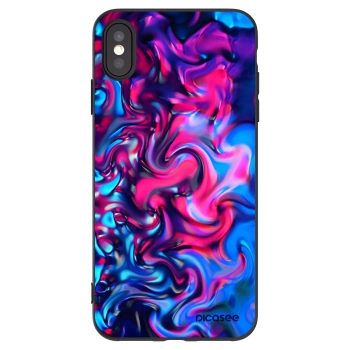 Picasee silikonski črni ovitek za Apple iPhone XS Max - Redlight