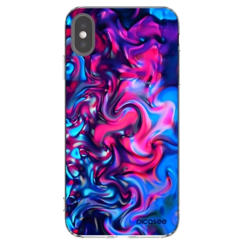 Picasee silikonski prozorni ovitek za Apple iPhone XS Max - Redlight