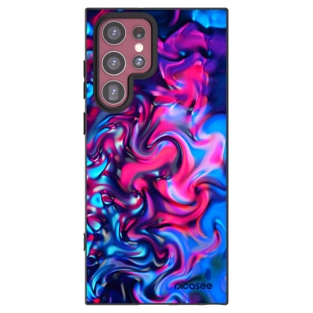 Picasee silikonski črni ovitek za Samsung Galaxy S22 Ultra 5G - Redlight