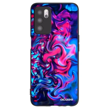 Picasee silikonski črni ovitek za OPPO A16s - Redlight