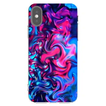 Picasee silikonski prozorni ovitek za Apple iPhone X/XS - Redlight