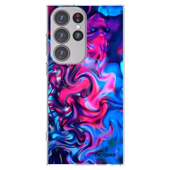 Picasee silikonski prozorni ovitek za Samsung Galaxy S23 Ultra 5G - Redlight