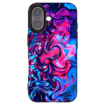 Picasee silikonski črni ovitek za Apple iPhone 16 - Redlight