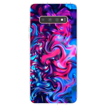 Picasee silikonski prozorni ovitek za Samsung Galaxy S10 Plus G975 - Redlight