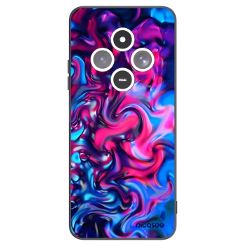 Picasee silikonski črni ovitek za Xiaomi Redmi 14C - Redlight