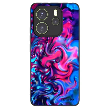 Picasee silikonski črni ovitek za Xiaomi Redmi Note 14 4G - Redlight