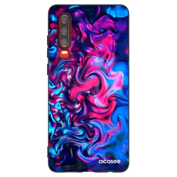 Picasee silikonski črni ovitek za Huawei P30 - Redlight