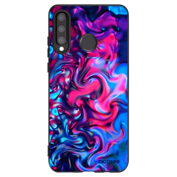 Picasee silikonski črni ovitek za Huawei P30 Lite - Redlight