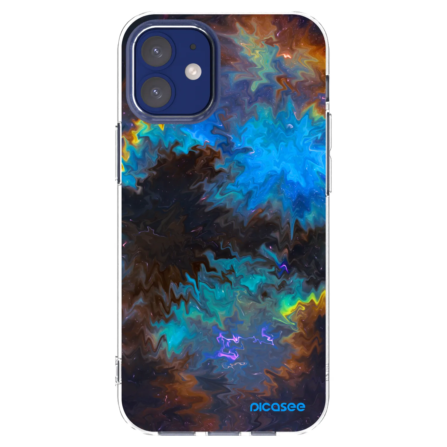 Picasee silikonski prozorni ovitek za Apple iPhone 12 mini - Space