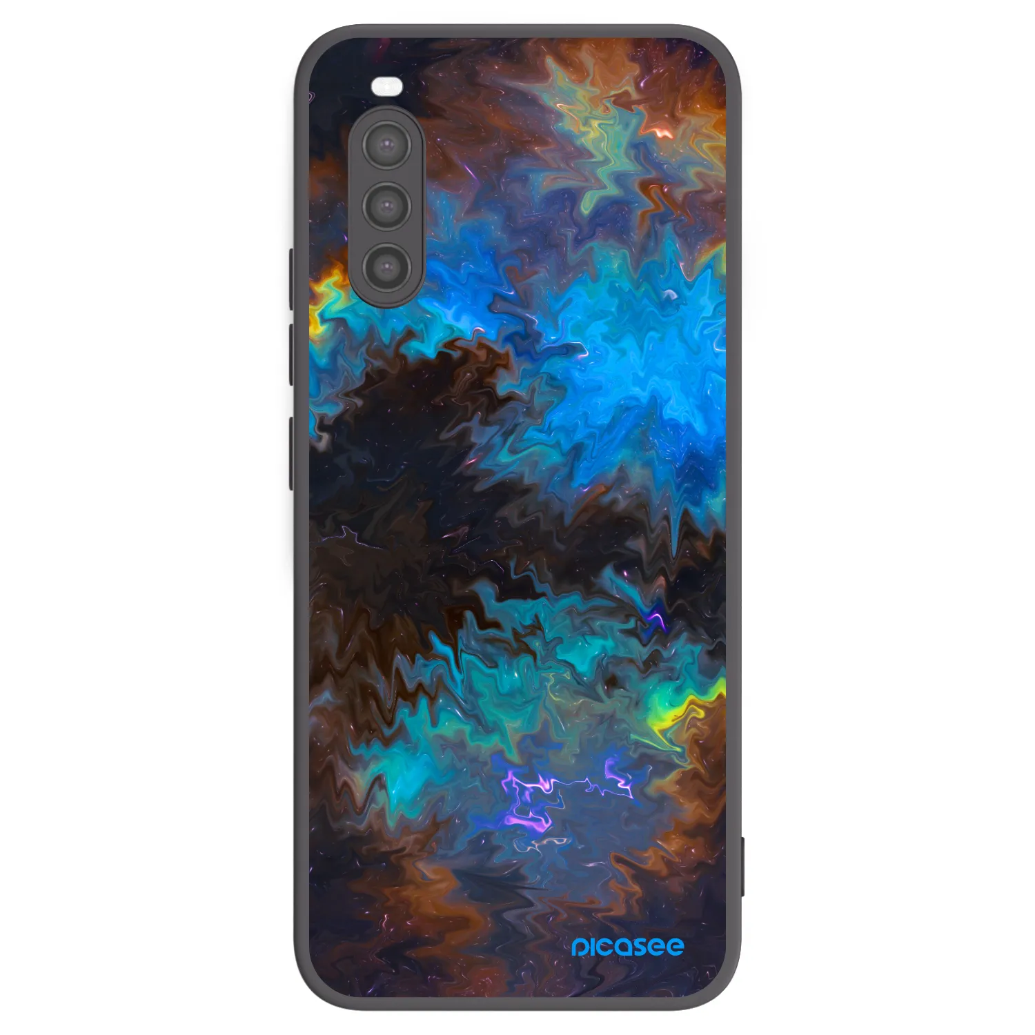 Picasee silikonski črni ovitek za Sony Xperia 10 II - Space