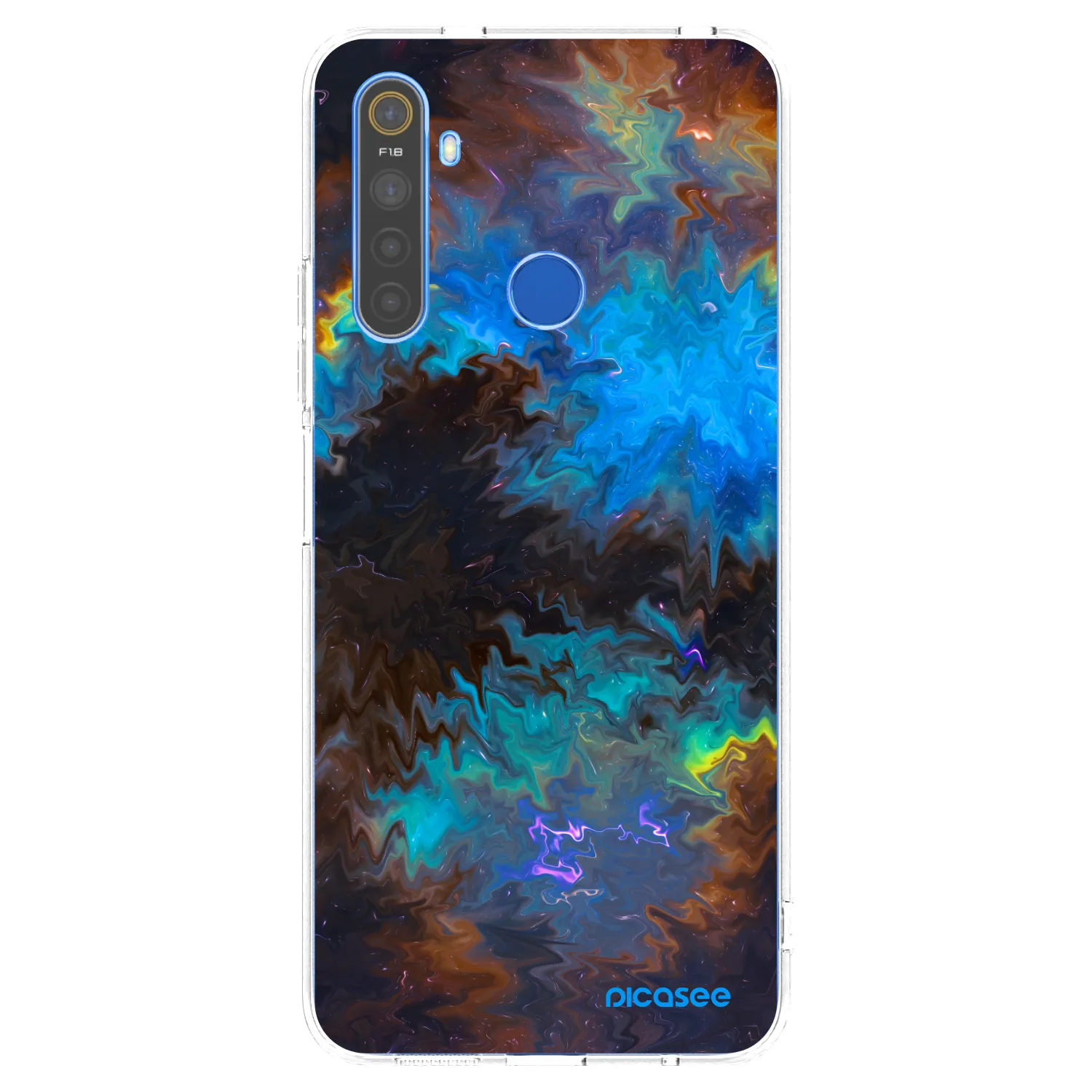 Picasee silikonski prozorni ovitek za Realme 5 - Space