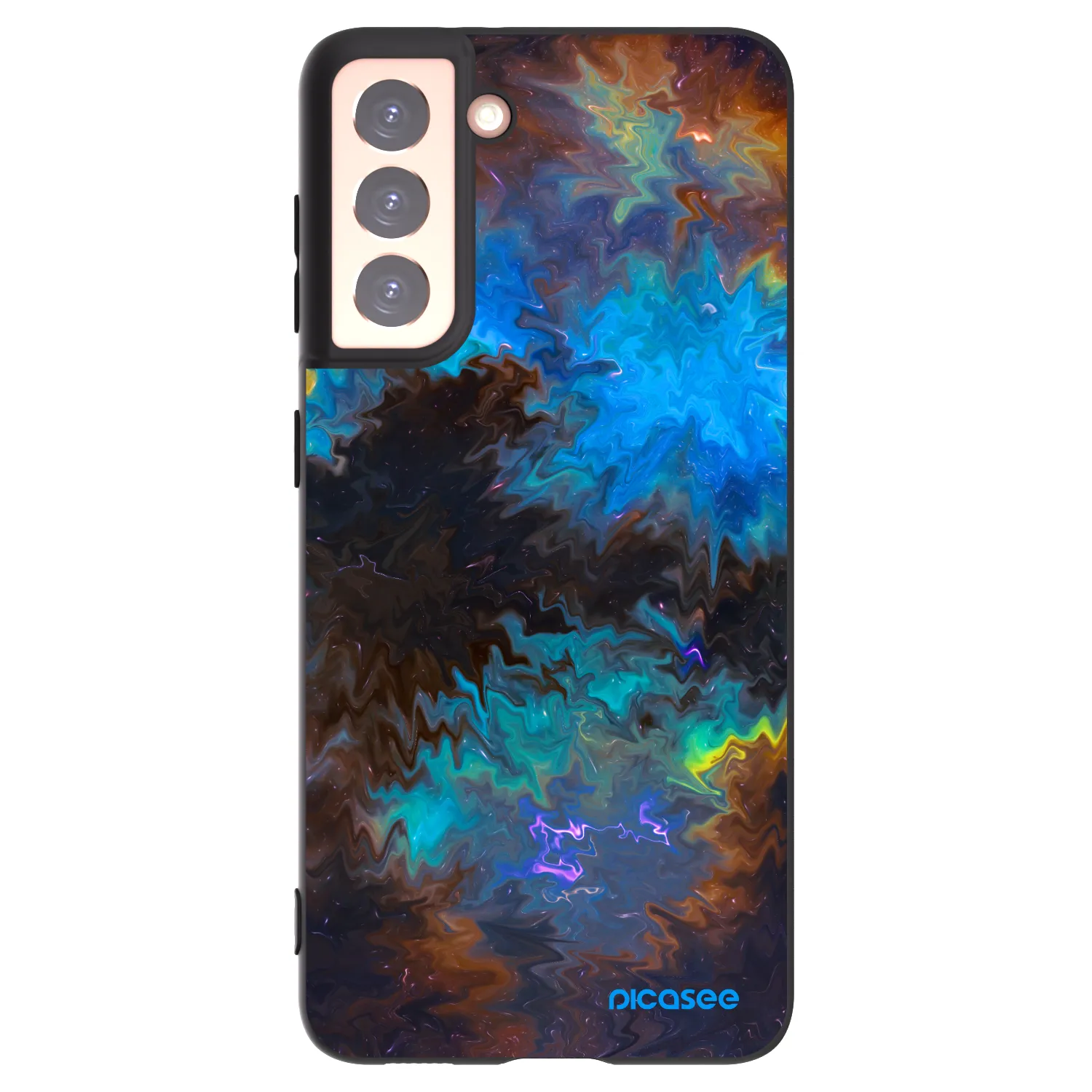 Picasee silikonski črni ovitek za Samsung Galaxy S21 5G G991B - Space