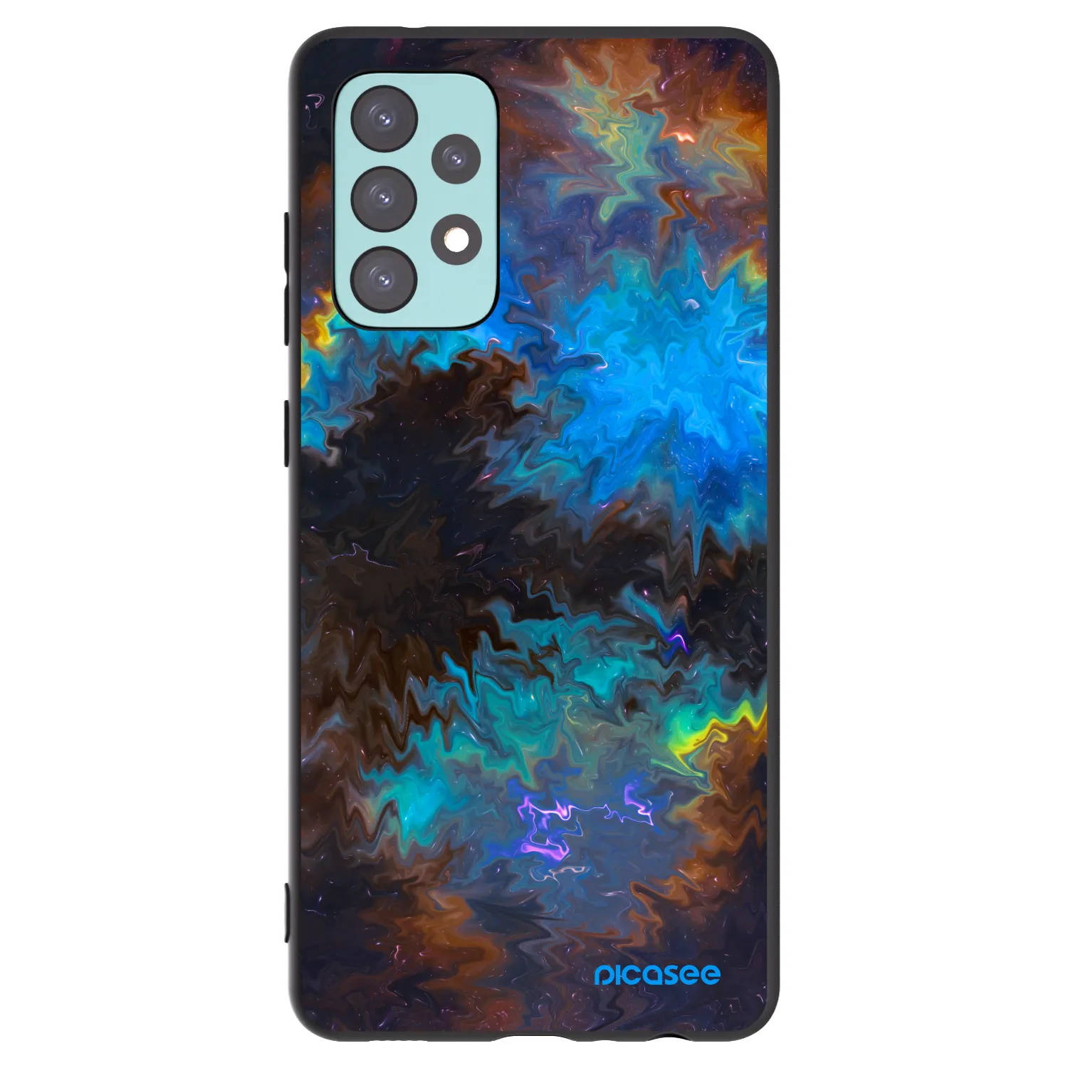 Picasee silikonski črni ovitek za Samsung Galaxy A72 A725F - Space