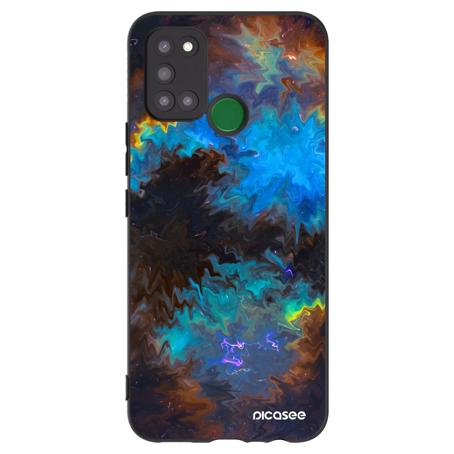 Picasee silikonski črni ovitek za Realme 7i - Space