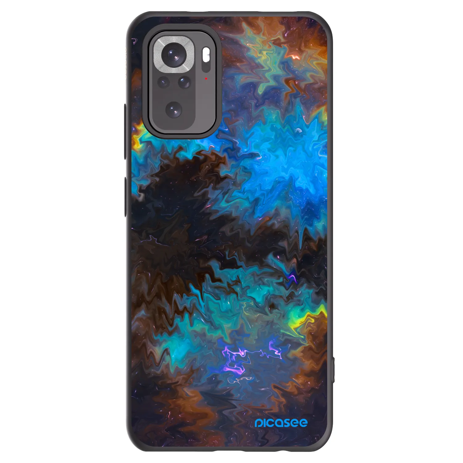 Picasee silikonski črni ovitek za Xiaomi Redmi Note 10S - Space