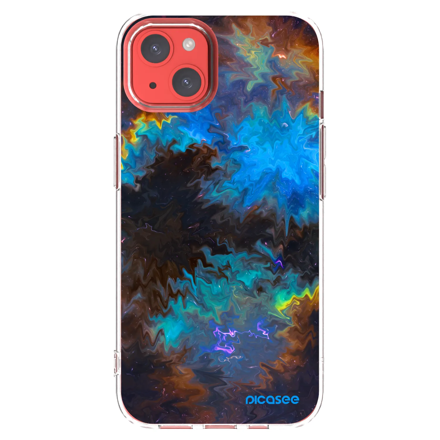 Picasee silikonski prozorni ovitek za Apple iPhone 13 - Space