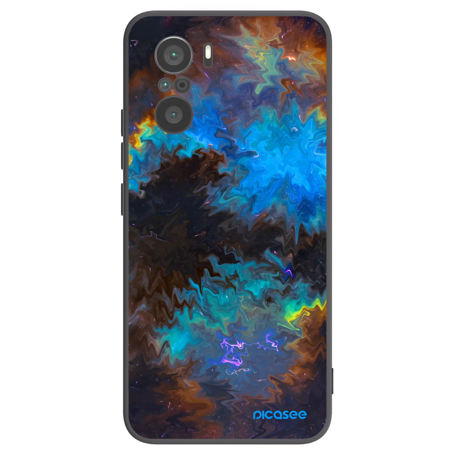 Picasee silikonski črni ovitek za Xiaomi Poco F3 - Space