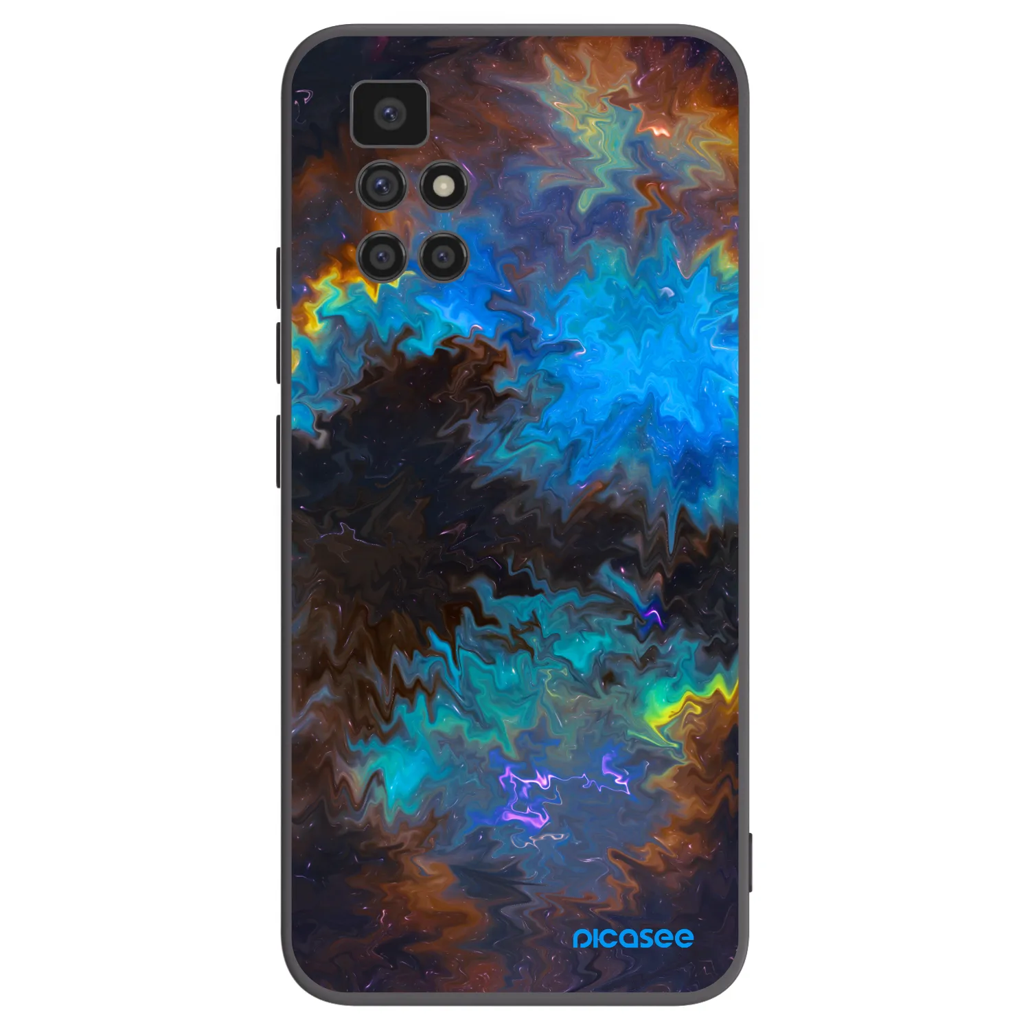 Picasee silikonski črni ovitek za Xiaomi Redmi 10 - Space
