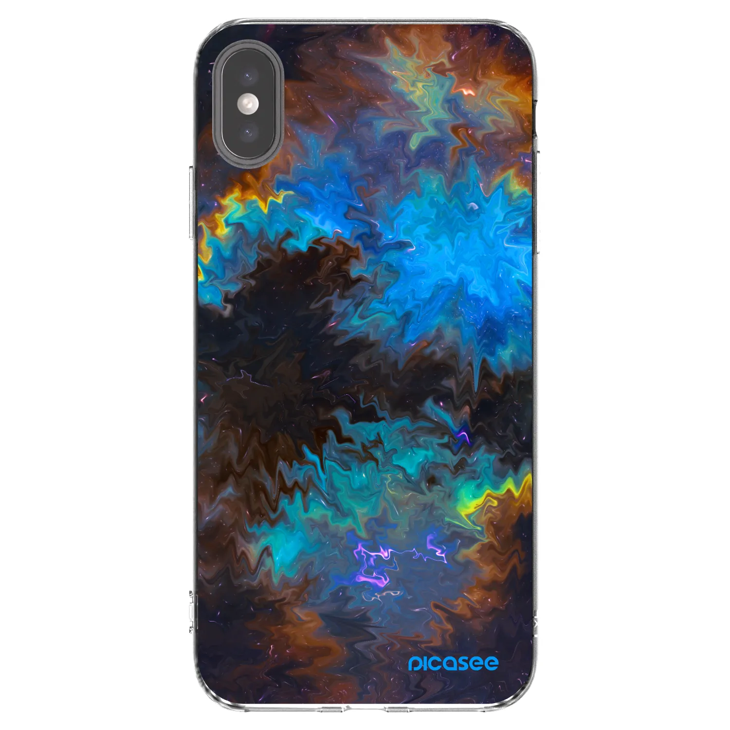 Picasee silikonski prozorni ovitek za Apple iPhone XS Max - Space