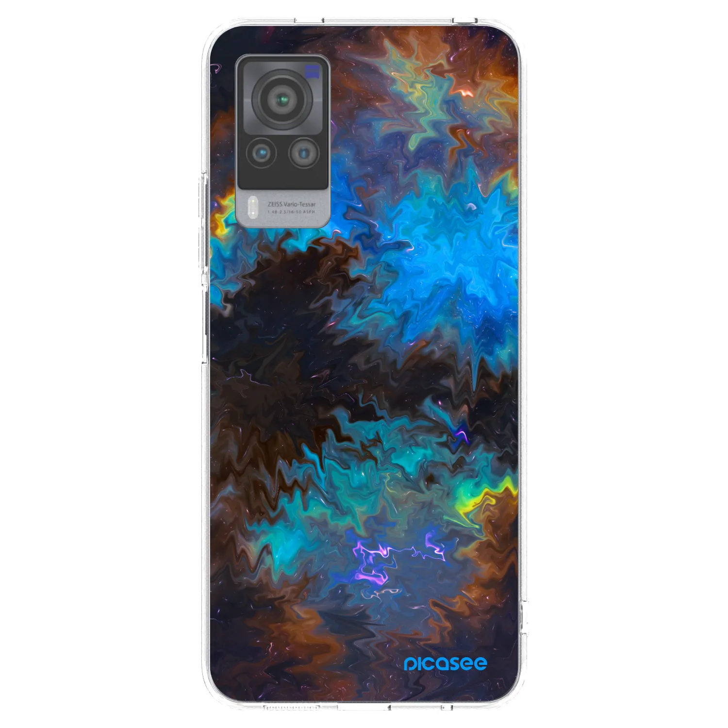 Picasee silikonski prozorni ovitek za Vivo X60 Pro 5G - Space