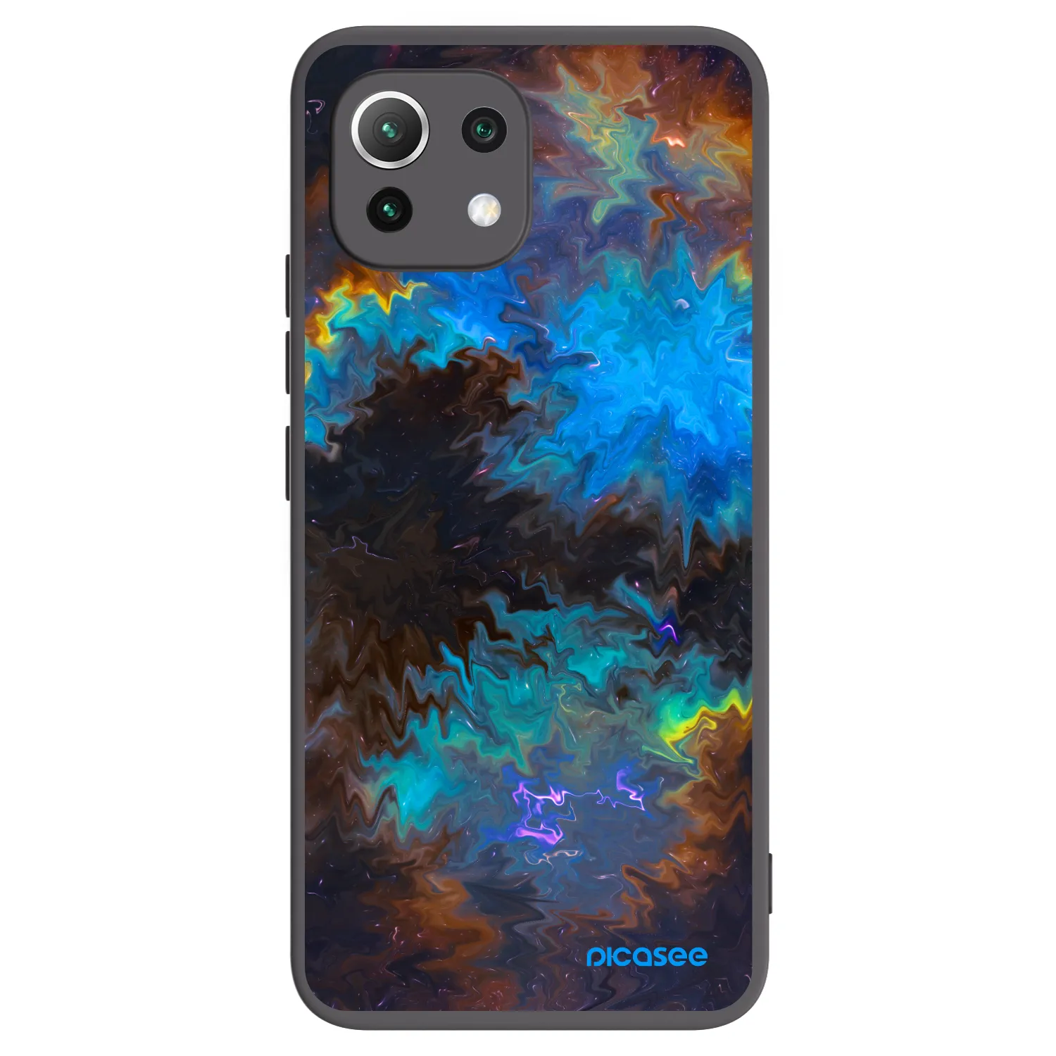 Picasee silikonski črni ovitek za Xiaomi 11 Lite 5G NE - Space