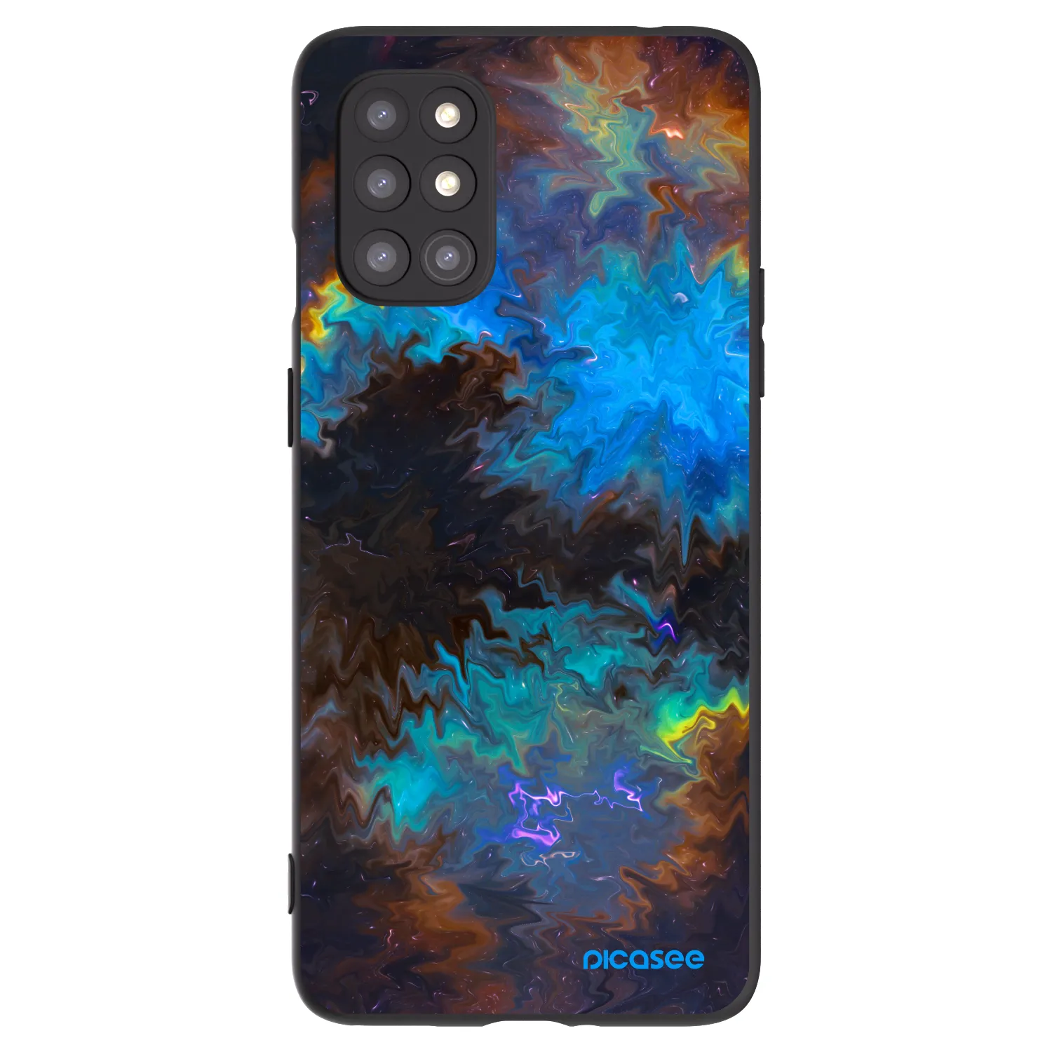 Picasee silikonski črni ovitek za OnePlus 8T - Space