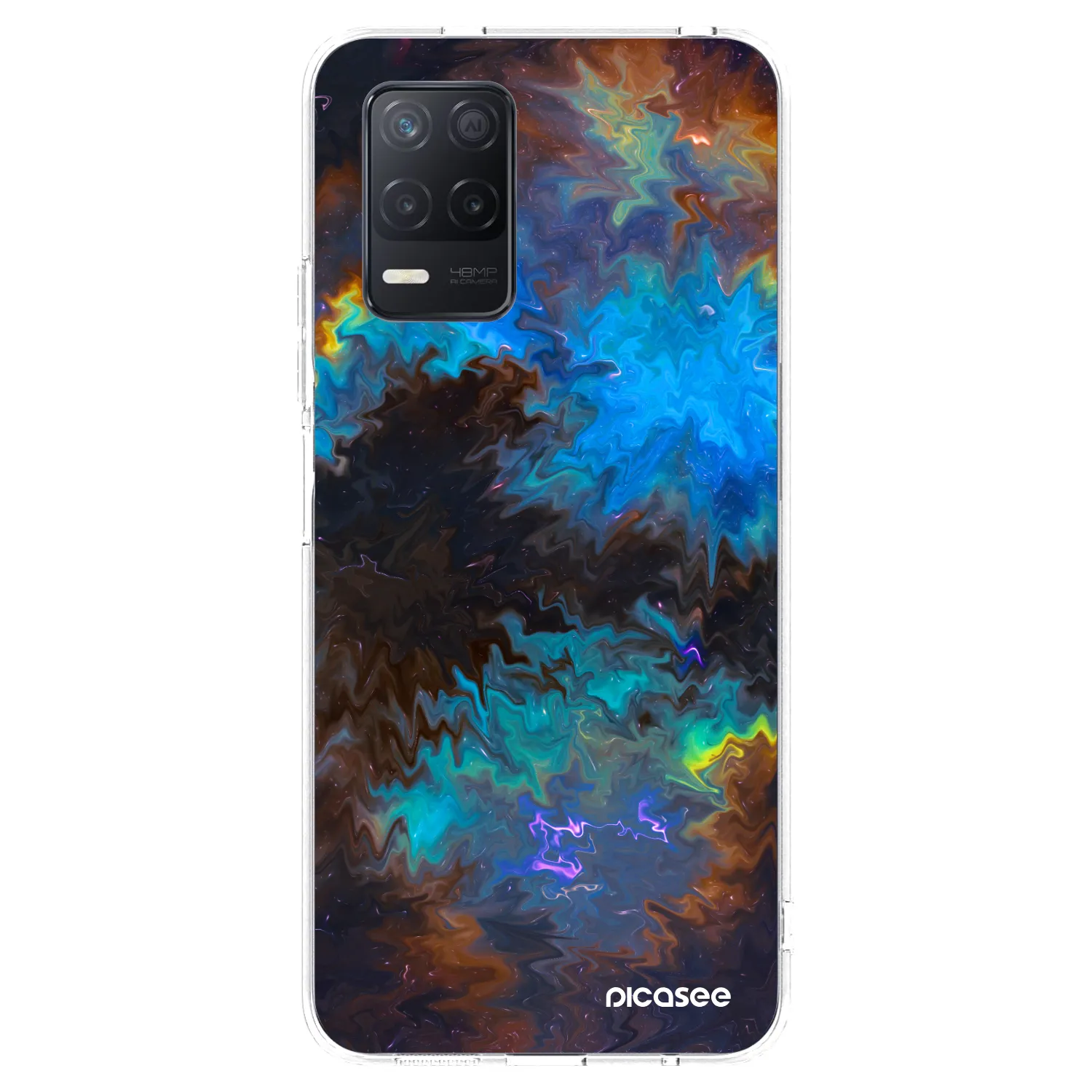 Picasee silikonski prozorni ovitek za Realme 8 5G - Space