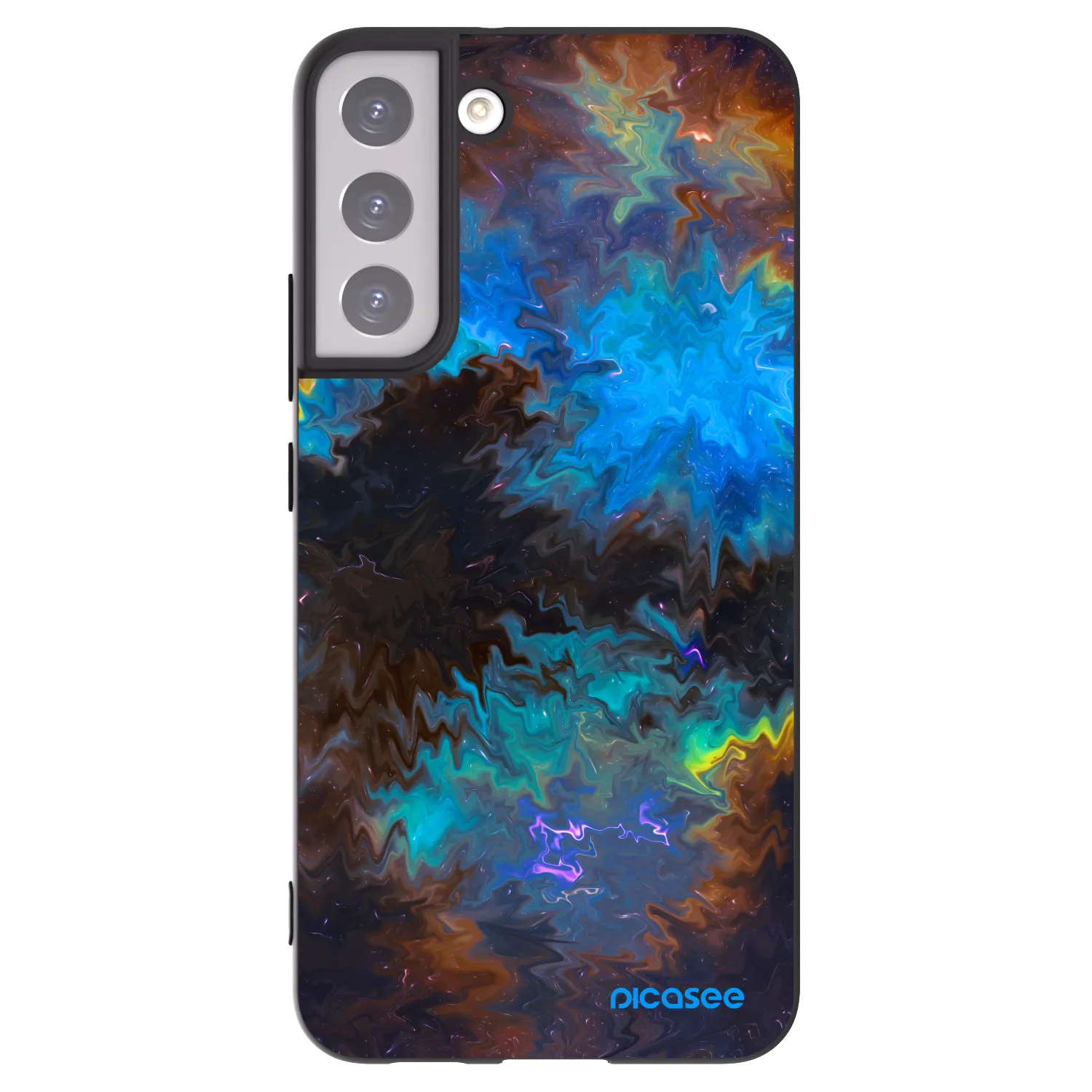 Picasee silikonski črni ovitek za Samsung Galaxy S22+ 5G - Space