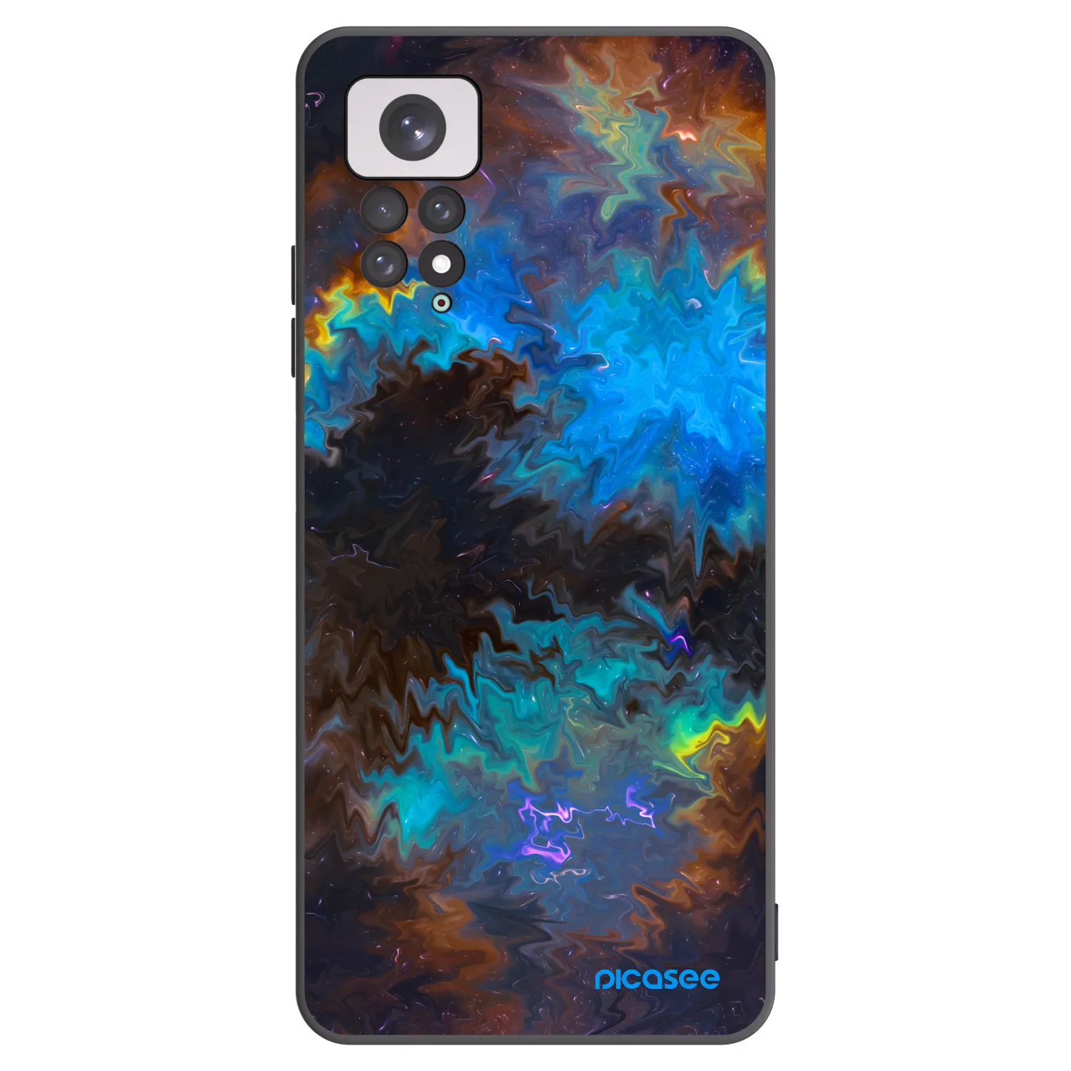 Picasee silikonski črni ovitek za Xiaomi Redmi Note 11 - Space
