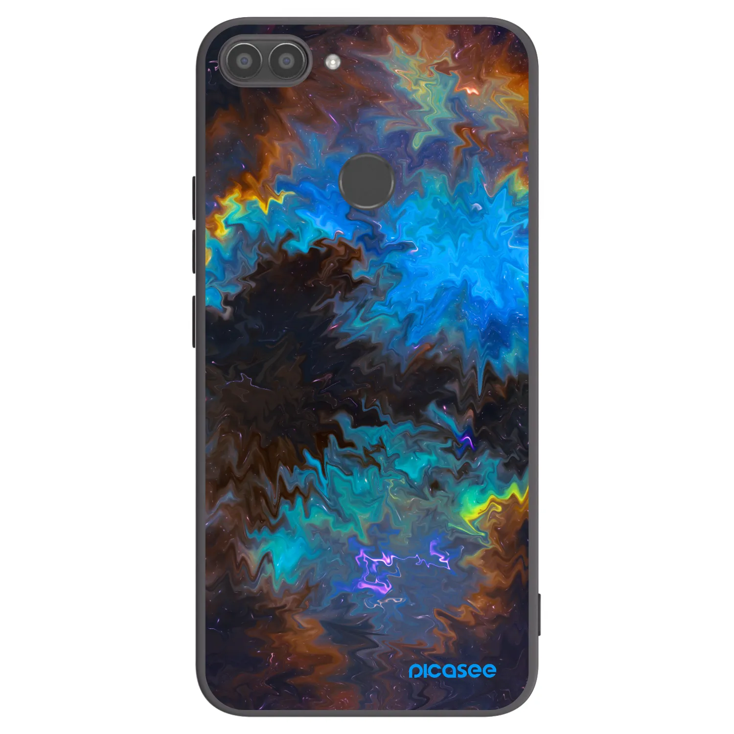 Picasee silikonski črni ovitek za Huawei P Smart - Space