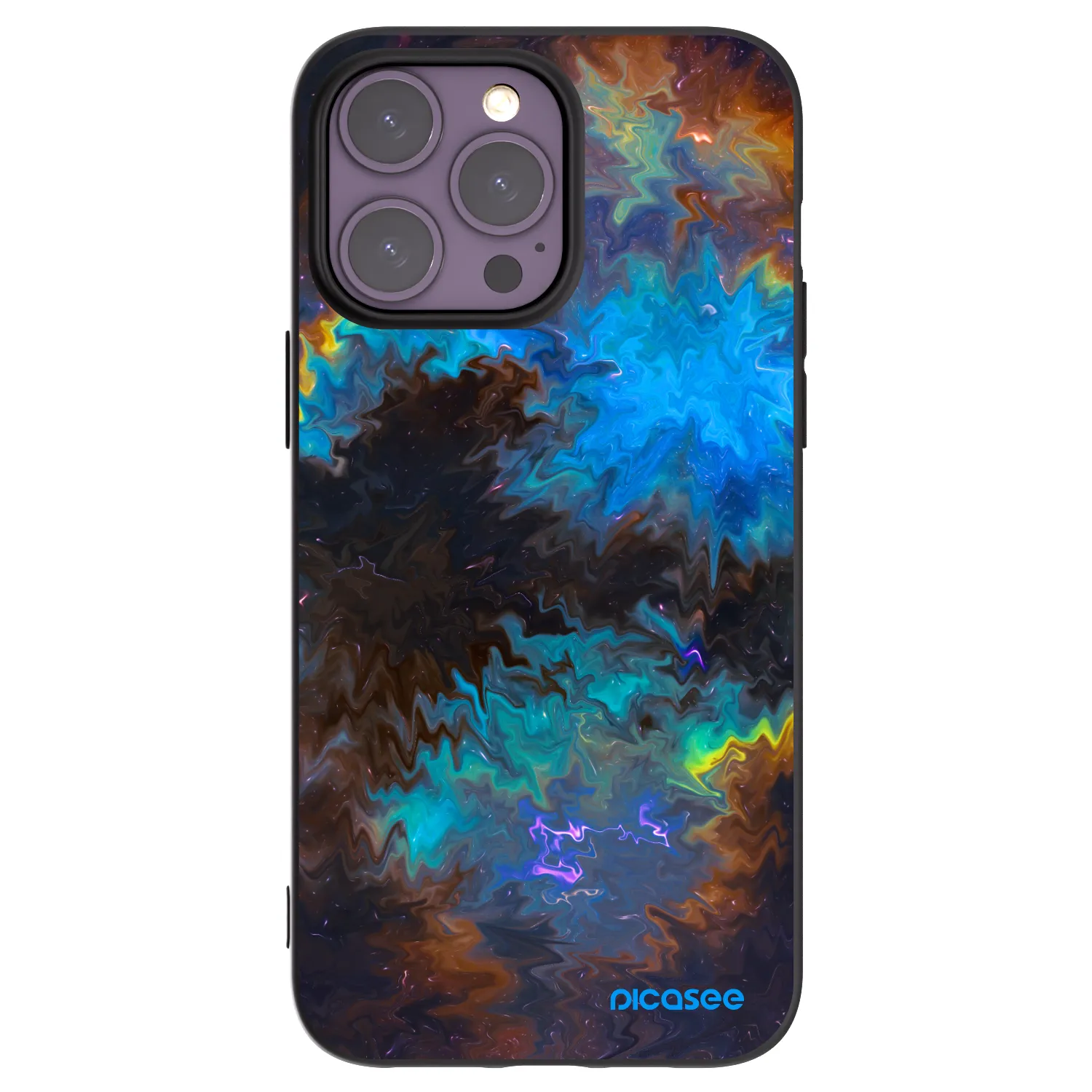 Picasee silikonski črni ovitek za Apple iPhone 14 Pro Max - Space