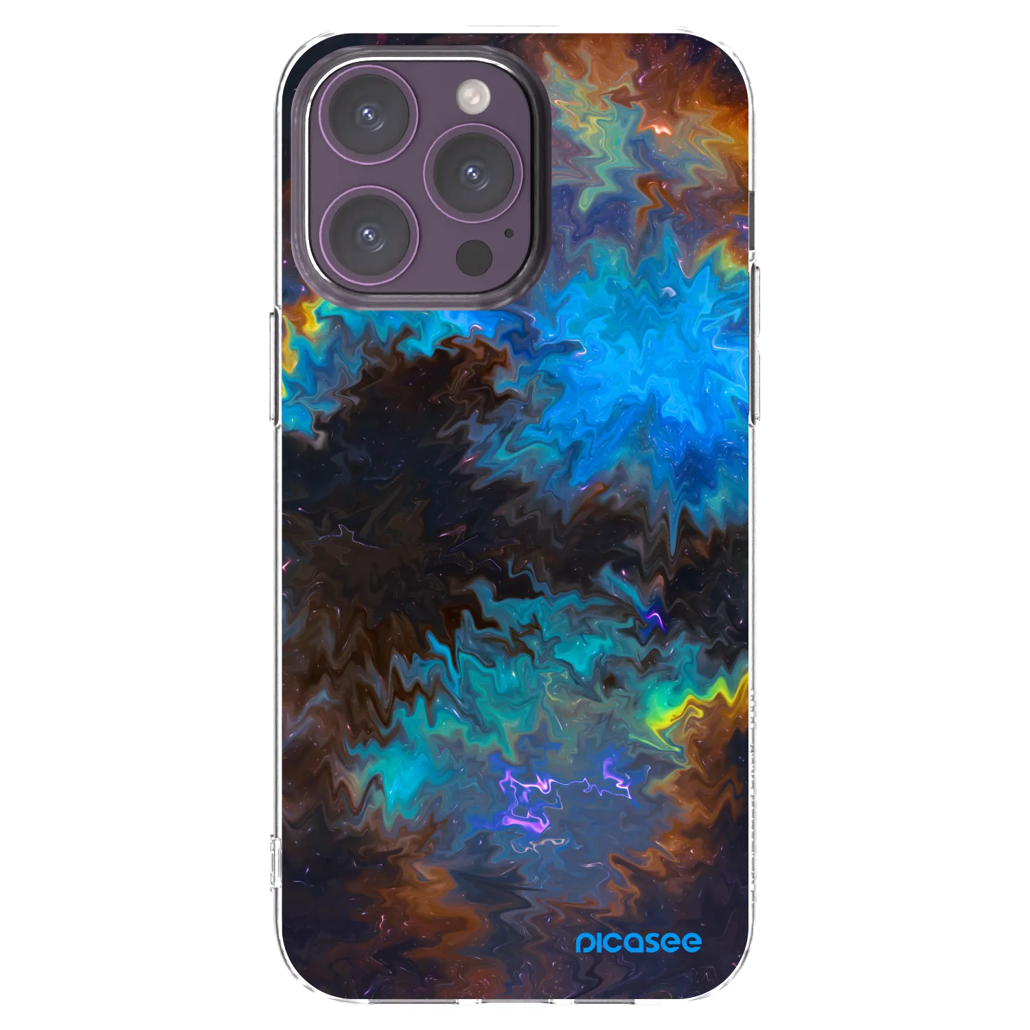 Picasee silikonski prozorni ovitek za Apple iPhone 14 Pro Max - Space