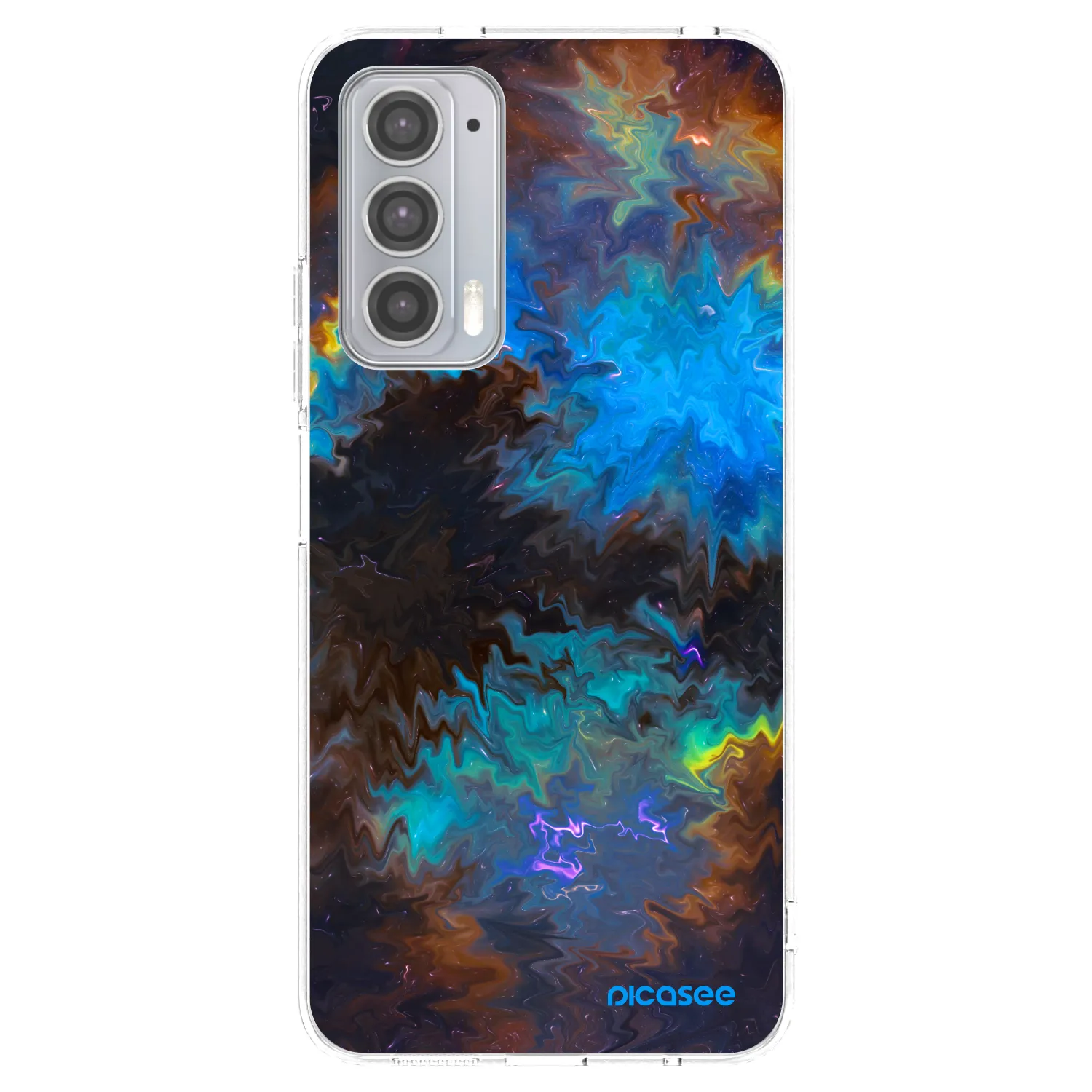 Picasee silikonski prozorni ovitek za Motorola Edge 20 - Space