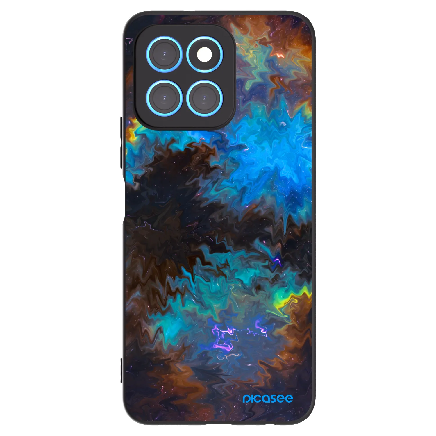 Picasee silikonski črni ovitek za Honor X6 - Space