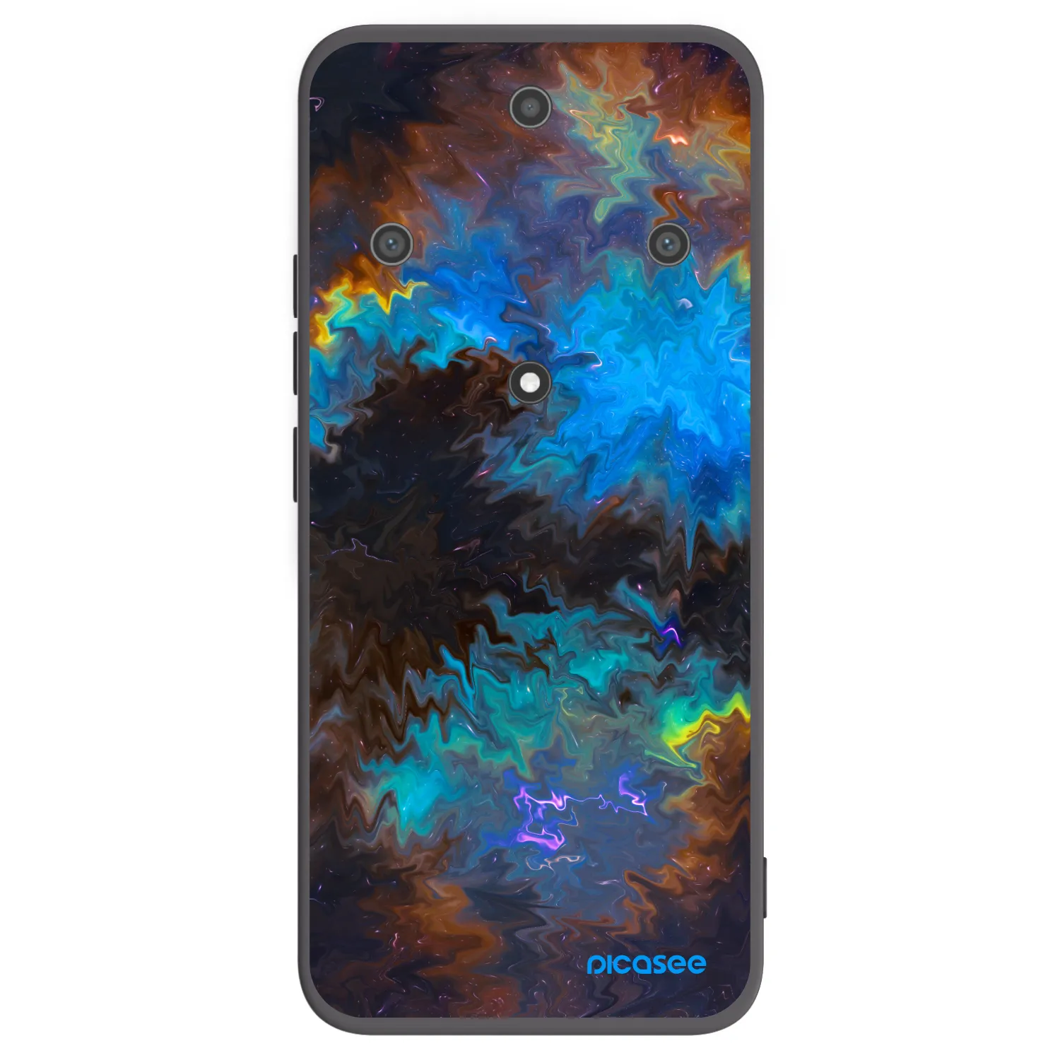 Picasee silikonski črni ovitek za Honor Magic5 Lite 5G - Space