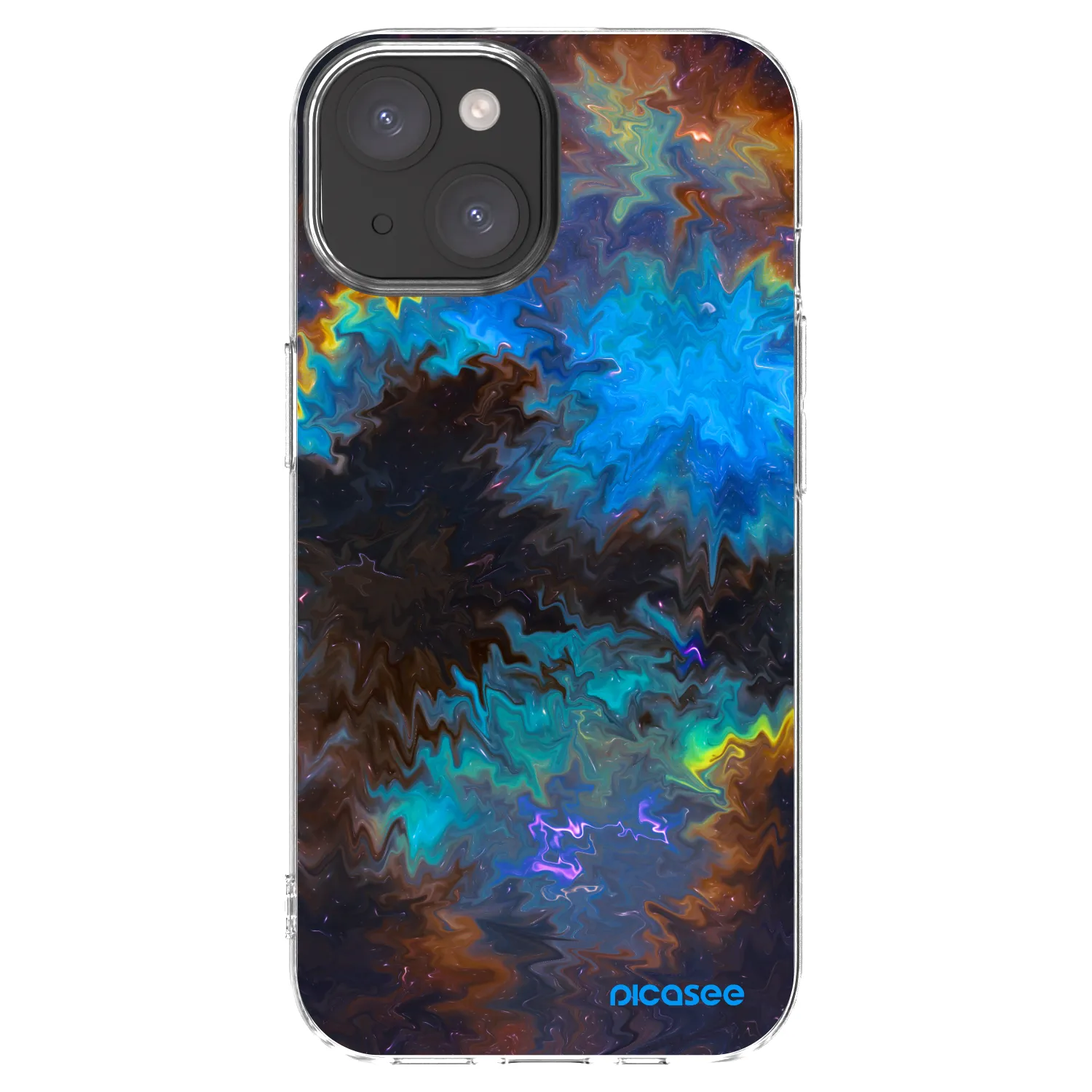 Picasee silikonski prozorni ovitek za Apple iPhone 15 - Space