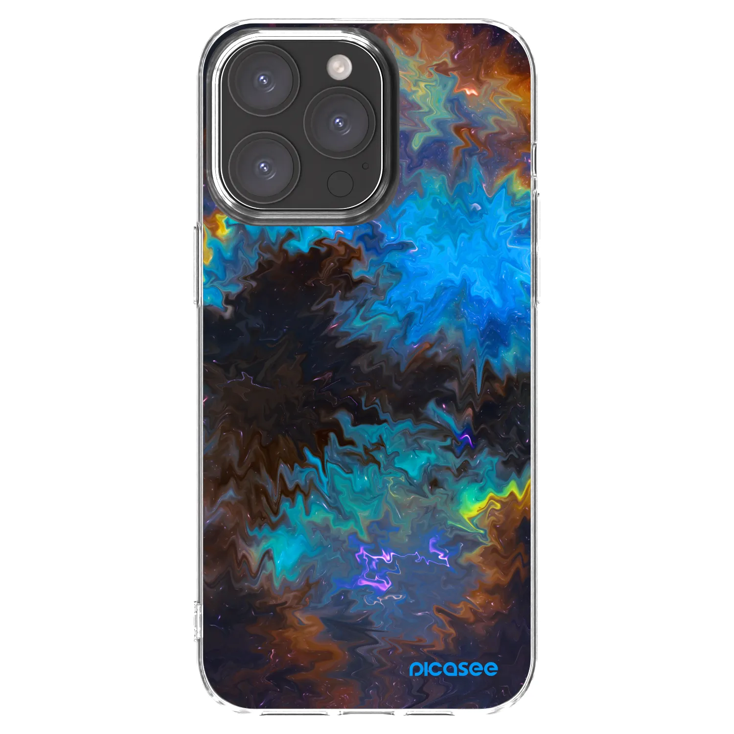 Picasee silikonski prozorni ovitek za Apple iPhone 15 Pro Max - Space