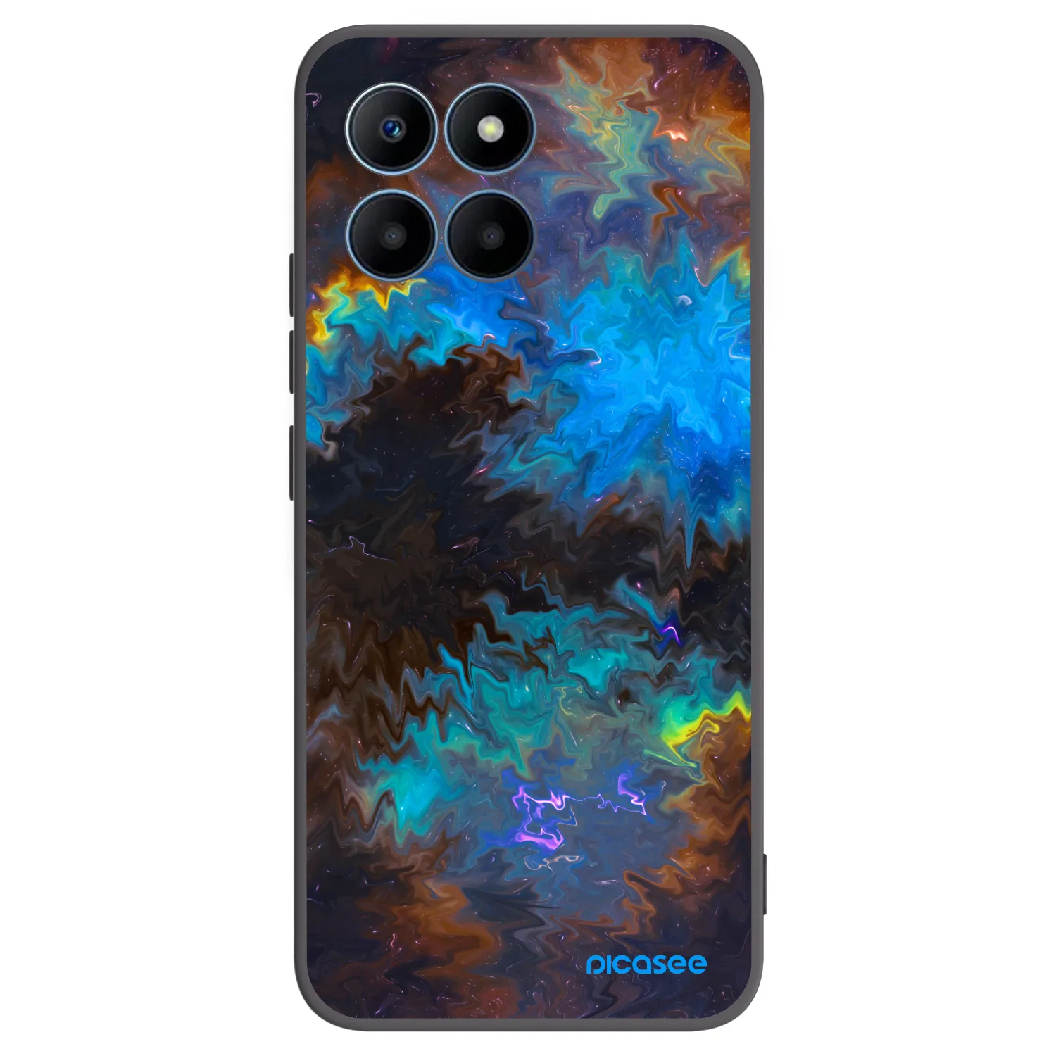 Picasee silikonski črni ovitek za Honor 70 Lite - Space