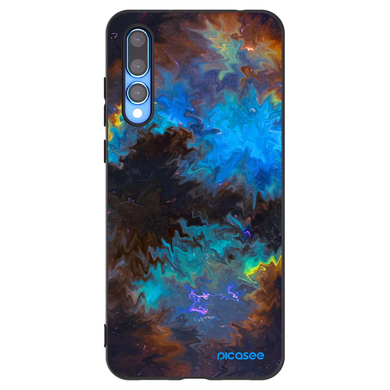Picasee silikonski črni ovitek za Huawei P20 Pro - Space