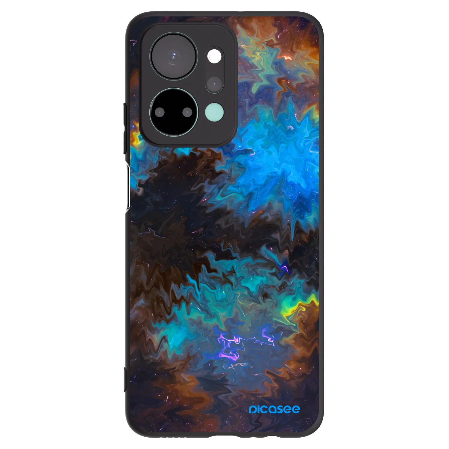 Picasee silikonski črni ovitek za Honor X7a - Space